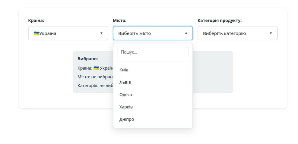 Custom Dropdown screenshot 2